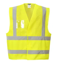 C494 - Hi-Vis hálós mellény - sárga - XXL/3XL, Szín: sárga, Méret: XXL/3XL