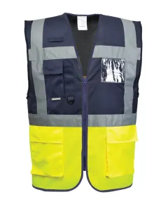 C276 - Paris Executive mellény - sárga - 3XL, Szín: sárga, Méret: 3XL
