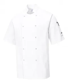 C733 - Cumbria séfkabát - fehér - 4XL, Szín: fehér, Méret: 4XL
