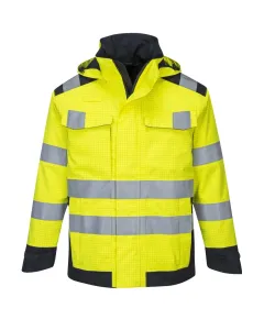 MV70 - Hi Vis MODAFLAME Rain Multi Norm Arc Kabát - sárga - XL, Szín: sárga, Méret: XL