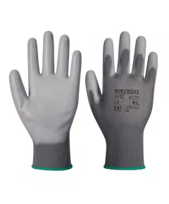 A120 - Nylon kesztyű PU tenyérmártott - szürke - 6/XS, Szín: szürke, Méret: 6/XS