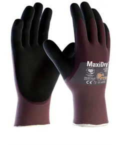 ATG MaxiDry mártott védőkesztyű - 56-425 - fekete - 10/XL, Szín: fekete, Méret: 10/XL