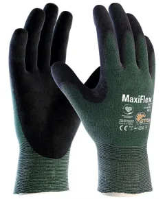 ATG MaxiFlex Cut mártott kesztyű - 34-8743 - fekete - 7/S, Szín: fekete, Méret: 7/S