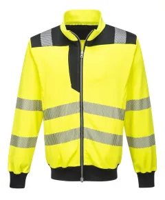PW370 - PW3 Hi-Vis pulóver - sárga/fekete - 5XL, Szín: sárga/fekete, Méret: 5XL