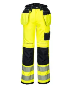 T501 - PW3 Hi-Vis Holster nadrág - sárga/fekete - 28, Szín: sárga/fekete, Méret: 28