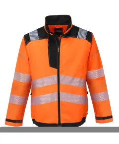 T500 - Vision jól láthatósági kabát - Narancs/fekete - 3XL, Szín: narancs/fekete, Méret: 3XL