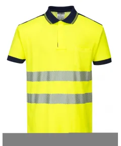 T180 - Jól láthatósági Vision pólóing - sárga - 3XL, Szín: sárga, Méret: 3XL