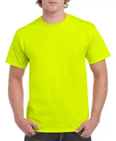 Gildan Heavy Cotton póló - safety zöld - L, Szín: safety zöld, Méret: L