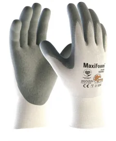 ATG Maxifoam Nitril Mártott kesztyű - 34-800 - fehér - 6/XS, Szín: fehér, Méret: 6/XS