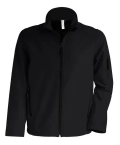 KARIBAN Férfi Softshell dzseki - fekete - 3XL, Szín: fekete, Méret: 3XL