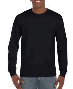 Gildan Hammer hosszú újjú póló - fekete - M, Szín: fekete, Méret: M