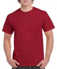 Gildan Heavy Cotton póló - Cardinal Red - 4XL, Szín: Cardinal Red, Méret: 4XL
