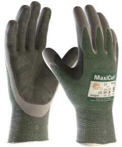 ATG Maxicut Oil Vágásbiztos Mártott kesztyű - 34-450 LP - oliva zöld - 8/M, Szín: oliva zöld, Méret: 8/M