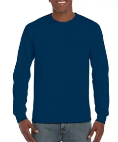 Gildan Hammer hosszú újjú póló - tengerészkék - XL, Szín: tengerészkék, Méret: XL