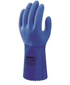 SHOWA ATLAS - PVC mártott kesztyű - kék - 10/XL, Szín: kék, Méret: 10/XL