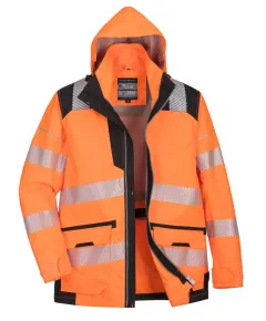 PW367 - PW3 Hi-Vis 5-in-1 kabát - sárga/fekete - XL, Szín: sárga/fekete, Méret: XL