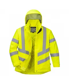 LW74 - Női jól láthatósági téli kabát - sárga - XXL, Szín: sárga, Méret: XXL