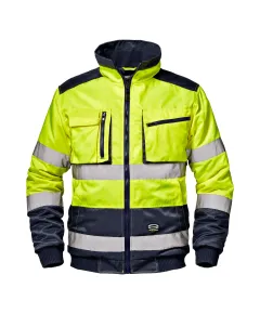 Morgan hi-vis pilóta kabát - sárga/kék - XXL, Szín: sárga/kék, Méret: XXL