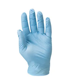 NITRIL LIGHT KÉK VIZSGÁLÓ KESZTYŰ, PÚDERMENTES 9, Méret: 9