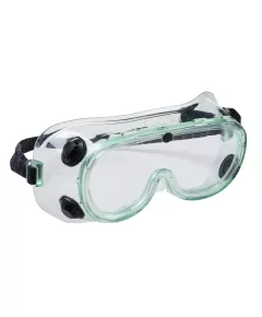 PS21 - Portwest gumipántos vegyi védőszemüveg - víztiszta - egy méret, Szín: víztiszta, Méret: Egy méret