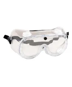 PW21 - Gumipántos (indirekt) védőszemüveg - víztiszta - egy méret, Szín: víztiszta, Méret: Egy méret