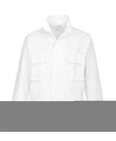 S827 - Festő kabát - fehér - M, Szín: fehér, Méret: M