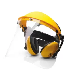 PW90 - Arc és hallásvédő szett - sárga - egy méret, Szín: sárga, Méret: Egy méret
