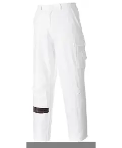 S817 - Festő nadrág - fehér - L, Szín: fehér, Méret: L