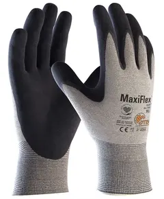 ATG Maxiflex Elite ESD mártott kesztyű - 34-774B - szürke - 10/XL, Szín: szürke, Méret: 10/XL