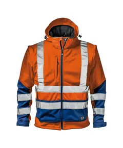 Starmax jól láthatósági kabát - narancs/kék - XL, Szín: narancs/kék, Méret: XL