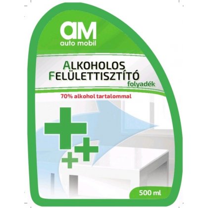 70% alkohol tartalmú pumpás felület tisztító (AM) 500 ml