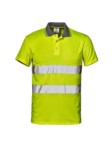 Sir Safety System MISTRAL jól láthatósági galléros póló - M - sárga, Szín: sárga, Méret: M