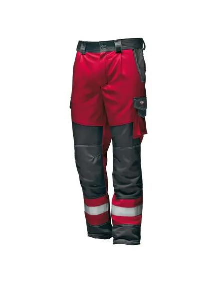 Sir Safety System Polytech Plus multifunkcionális nadrág - 44 - piros/szürke, Szín: piros/szürke, Méret: 44