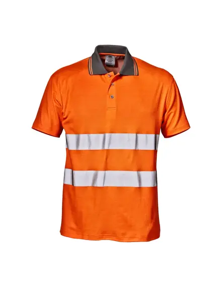 Sir Safety System MISTRAL jól láthatósági galléros póló - XXL - narancs, Szín: narancs, Méret: XXL