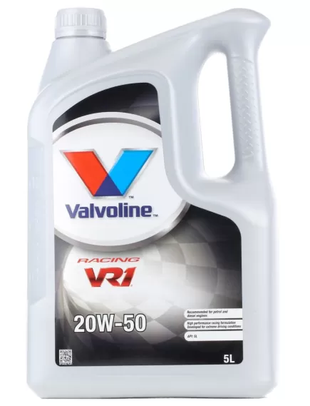 VALVOLINE VR1 Racing 20W-50 Motorolaj 5L