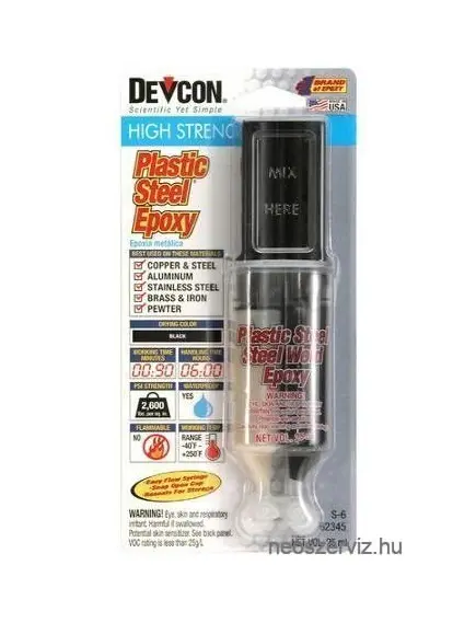 DEVCON PLASTIC STEEL EPOXI S-6