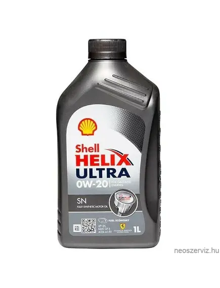 Shell Helix Ultra SN 0W20 személygépjármű motorolaj - 1L
