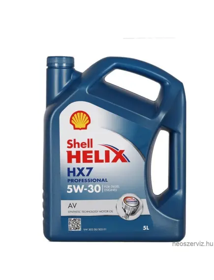 Shell Helix HX7 Prof AV 5W30 személygépjármű motorolaj 5L