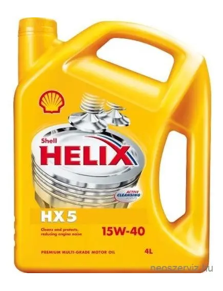 Shell Helix HX5 15W40 személygépjármű motorolaj 4L