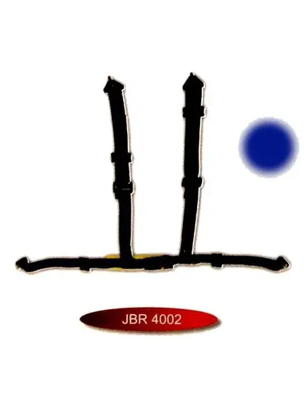 3 colos hagyományos csatos sport öv JBR-4002-3BL