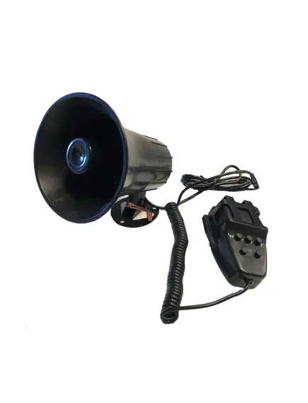 Mikrofonos sziréna 5 szólamú 12V/30W SZI-HS78003-5