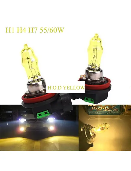 HOD Halogén izzó H4 foglalattal emelt fényerővel-sárga
