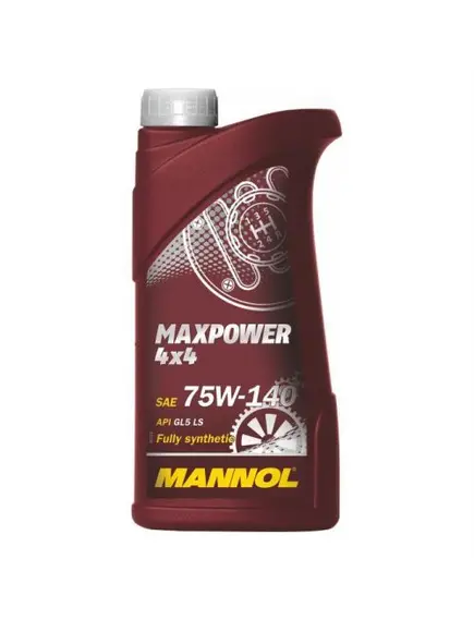MANNOL MAXPOWER 75W-140 1L FULLY SYNTHETIC API GL5 LS MIL-L2105D