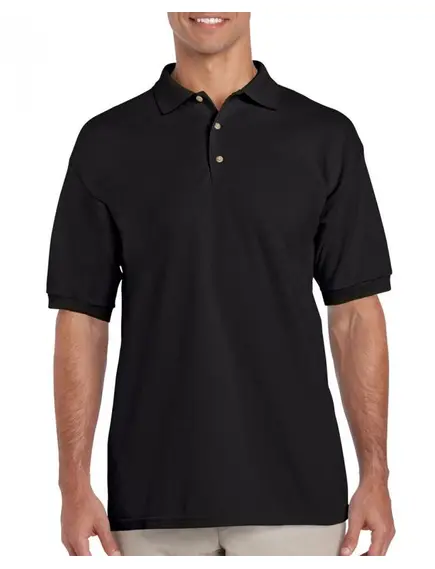 Gildan Ultra Cotton Pique póló - fekete - XXL, Szín: fekete, Méret: XXL