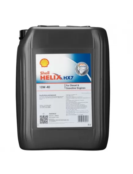 Shell Helix HX7 10W-40 SN+ Motorolaj 20L