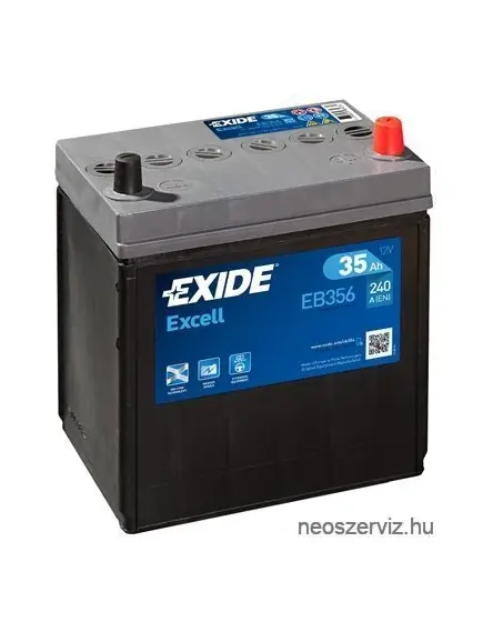 EXIDE EXCELL EB356 12V 35Ah 240A akkumulátor J+Japán