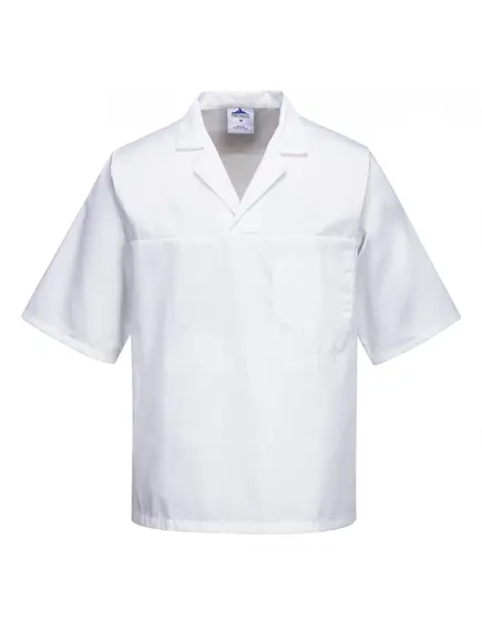 2209 - Élelmiszeripari ing rövid ujjal - fehér - M, Szín: fehér, Méret: M