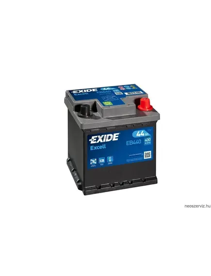 EXIDE EXCELL EB440 12V 44Ah 400A akkumulátor J+