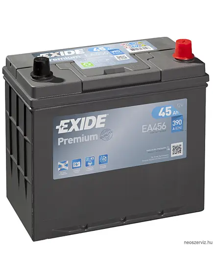 EXIDE PREMIUM EA456 12V 45Ah 390A akkumulátor J+ Japán