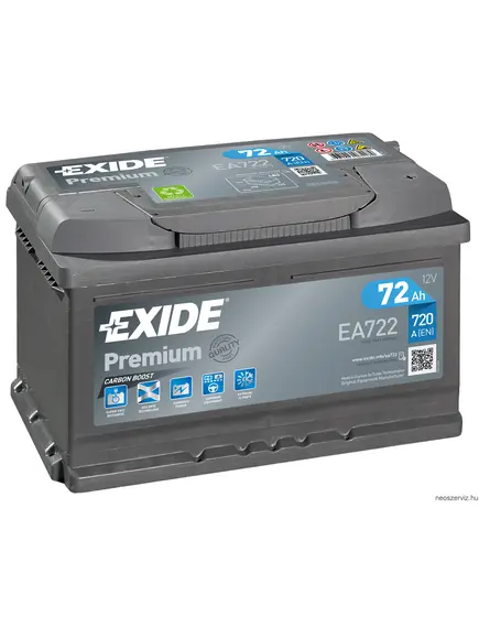 EXIDE PREMIUM EA722 12V 72Ah 720A akkumulátor J+